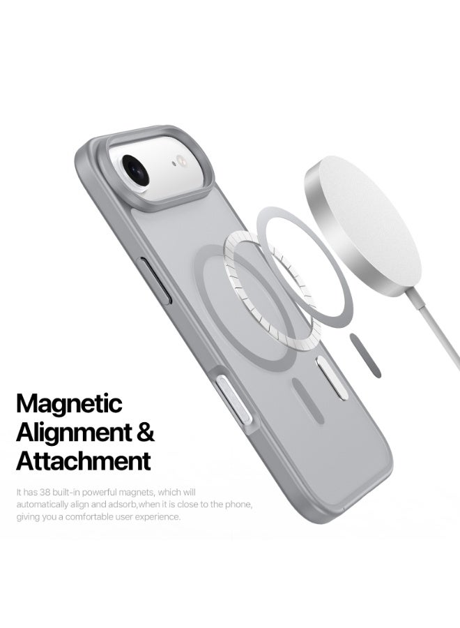 دوكس دوتشيز غلاف مغناطيسي صادم للصدمات لهاتف iPhone Air، متوافق مع MagSafe، مقاوم للعرق وبصمات الأصابع، واقي شفاف. - Image 5