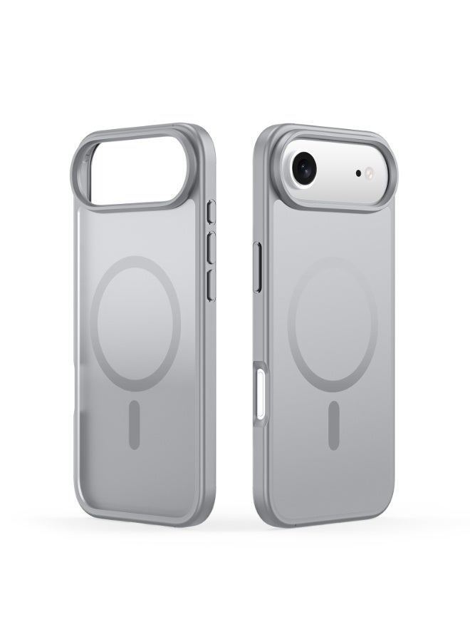 دوكس دوتشيز غلاف مغناطيسي صادم للصدمات لهاتف iPhone Air، متوافق مع MagSafe، مقاوم للعرق وبصمات الأصابع، واقي شفاف. - Image 2