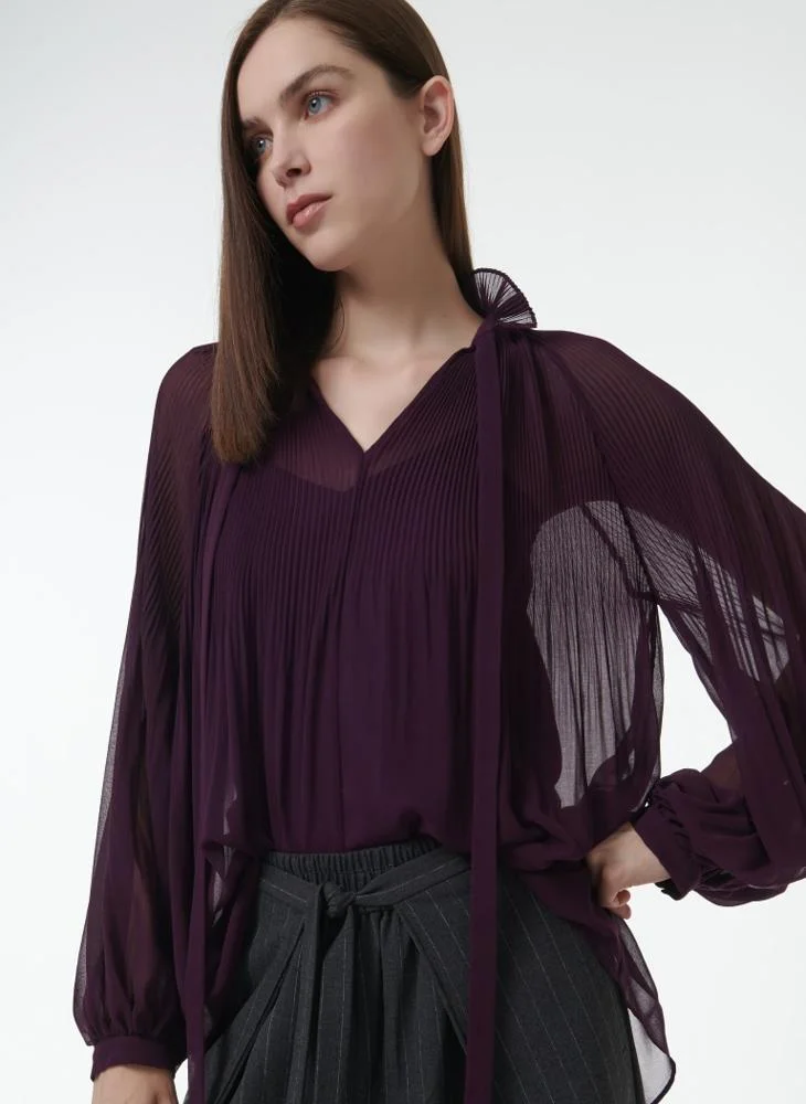 Leem Pleated Blouse