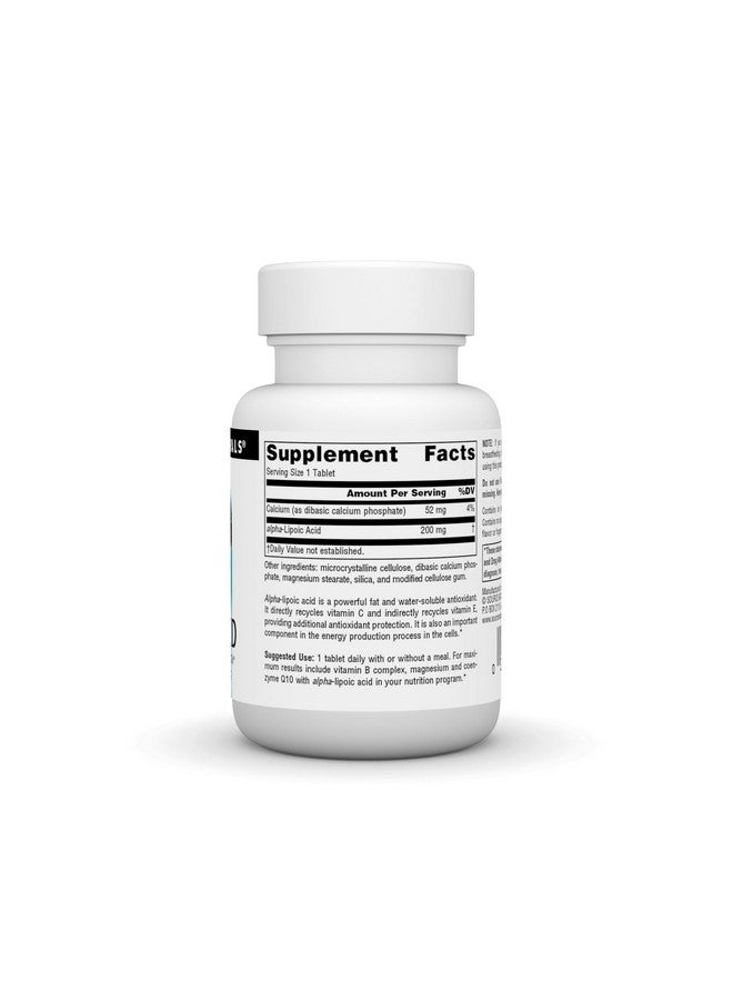 Source Naturals Alpha Lipoic Acid, 200 mg - 30 Tablets - Image 2