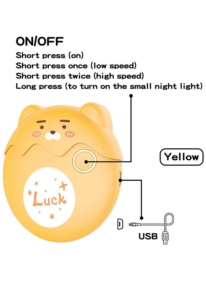 Electric Nail Clipper,Portable Automatic Nail Cutter File,USB Rechargeable Cute Night Light Finger Nail Trimmer with Nail Scraps Storage Safe Electric Nail Trimmer for Men Women lamp（Yellow） - Image 2
