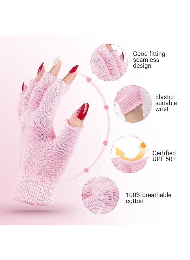 MelodySusie Moisturizing Gloves Fingerless Gloves For Women Moisture Gloves Soft Moisturizing Gloves Overnight For Dry Rough And Cracked Hands, Size S (L*W: 6.7In*3.8In) - Image 2