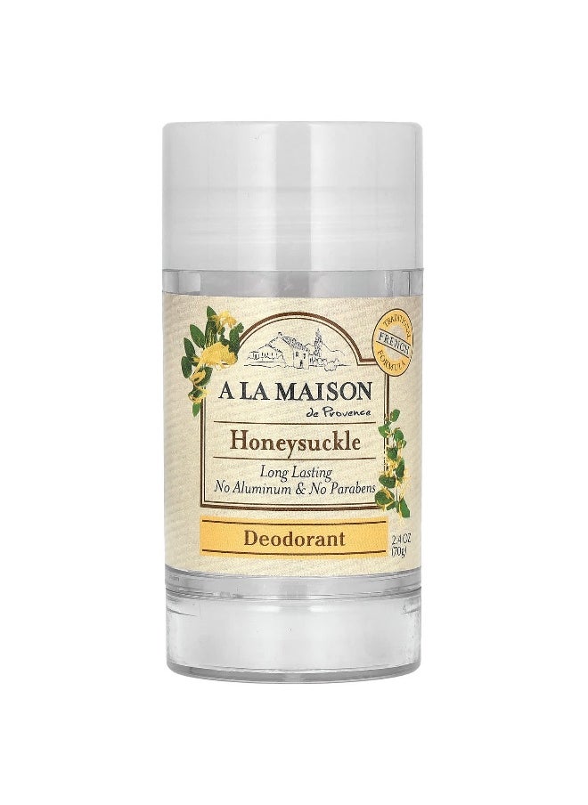 A La Maison De Provence A La Maison de Provence, Deodorant, Honeysuckle, 2.4 oz (70 g)  - Image 1