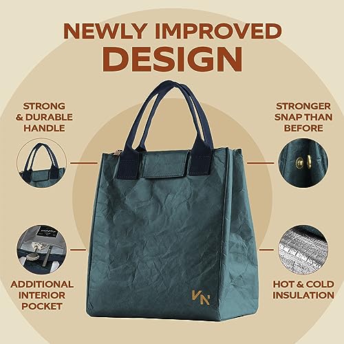 VonNova Women’s Insulated Lunch Bag with Premium 4mm Cooler Insulation, Cute Large 7L Lunch Tote for Office, Durable Small Lunch Box for Women, Stylish Lunchbox for Adults, Teens, Nurses, Teachers - Image 4