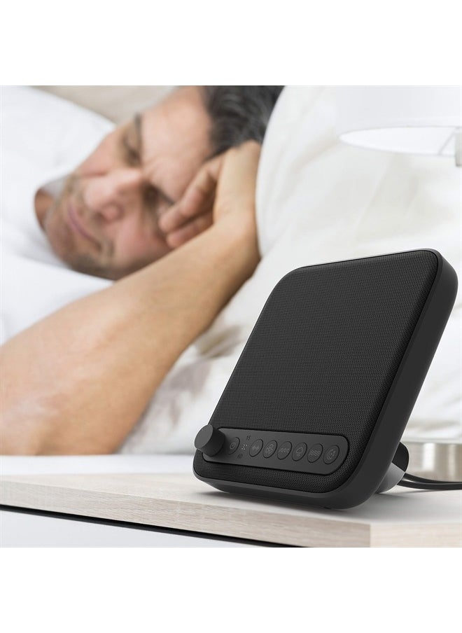 Pure Enrichment ® WAVE™ Premium Sleep Therapy Sound Machine with USB Charger - Seamless Looping with 6 Soothing All-Natural Sounds, & Auto-Off Timer - Easily Portable for Travel (Black) Patented Design  - Image 1