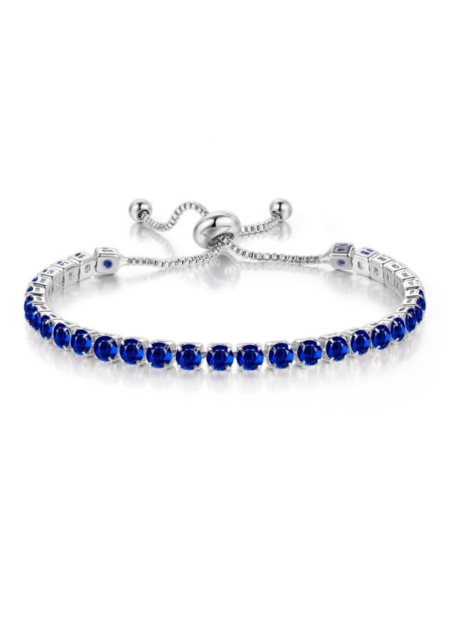 Tennis Bracelet for Women – AAA+ Cubic Zirconia Dainty Adjustable Slider Bracelet – Plated Fashion Jewelry – Wedding Gift