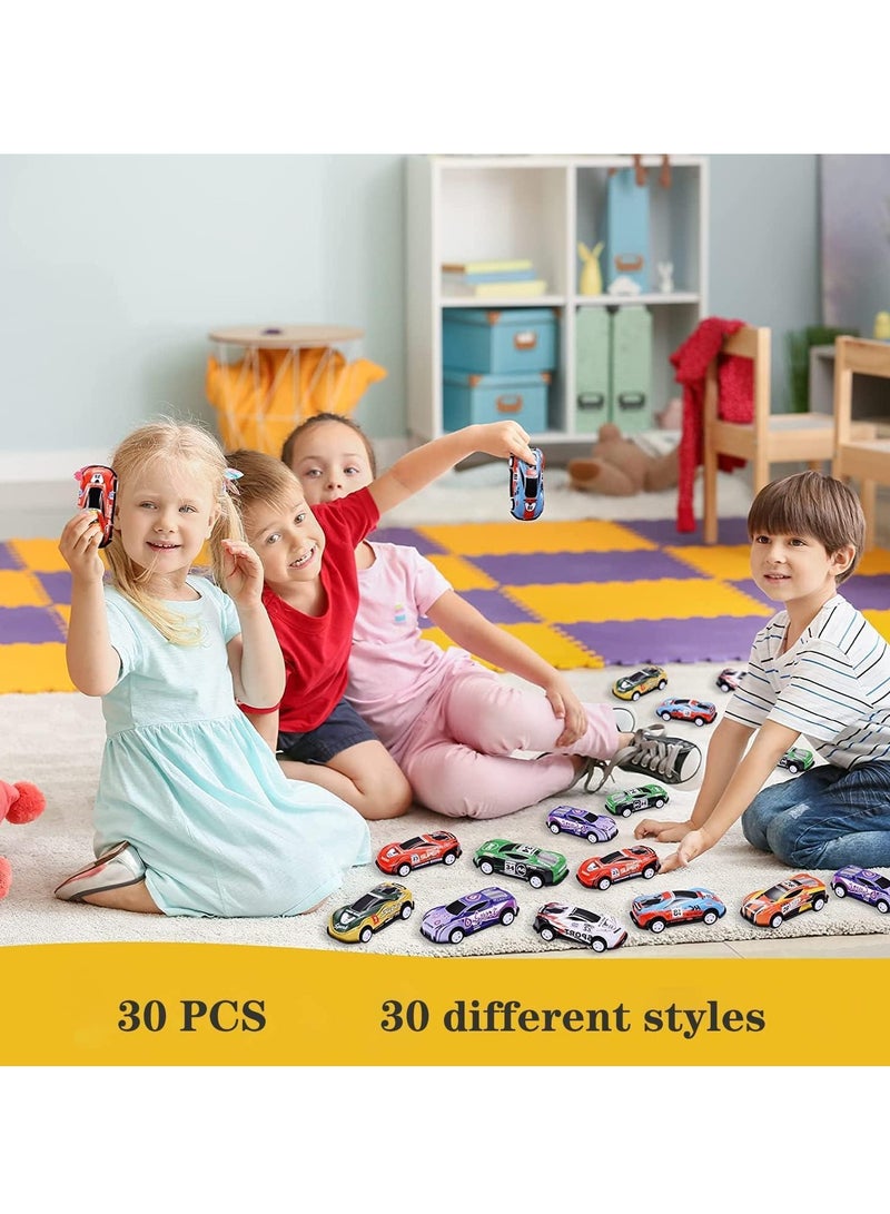 30 Piece Toys Race Cars Toys Party Favor Cars Toys Pull Back Race Cars Toy Play Vehicles Mini Kids Toys for Boys Girls Toddlers Party Goodie Bag for 3-10 Years Old Kids Boys Girls Gift Teacher Treasure Prize Box Toys for Boys Girls Toddlers - Image 3