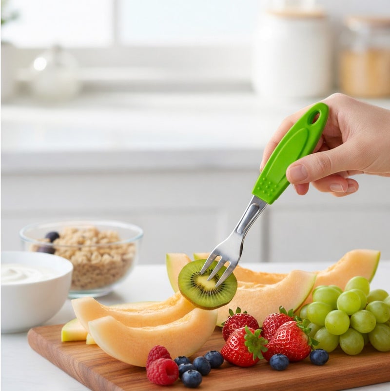 Decent Deluxe Fruit Fork Set of 10 | Stainless Steel Forks | Ergonomic Handle | Mirror Finish | Dessert & Fruit Fork Set For Home, Kitchen, Restaurant, Dishwasher Safe - Image 5