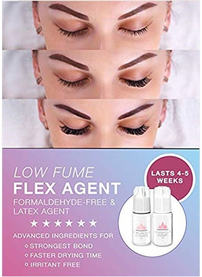 KC Republic - Eyebrow Extensions Kit with 1 x Trays of Mink Eyebrows in Dark Brown Comes on Mixed Length Trays 5-8 Mm Mix, Eyebrow Extension Glue Clear & Extension Tweezers by Kc Republic - Image 1