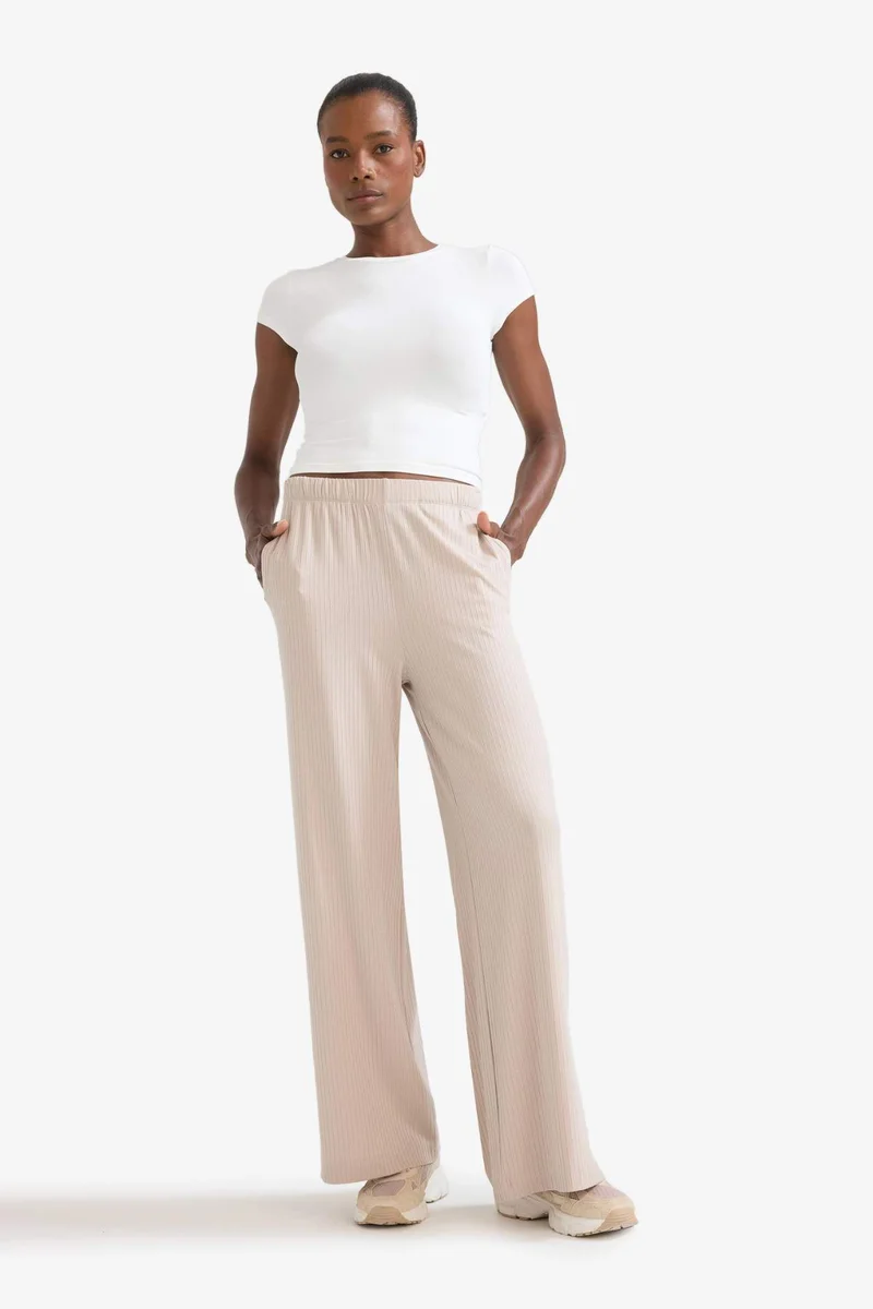 ديفاكتو DeFactoFit Wide Leg Long Sports Trousers