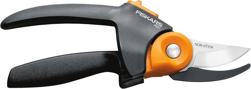 Fiskars PowerGear Bypass Pruner - Black/Orange - Image 1