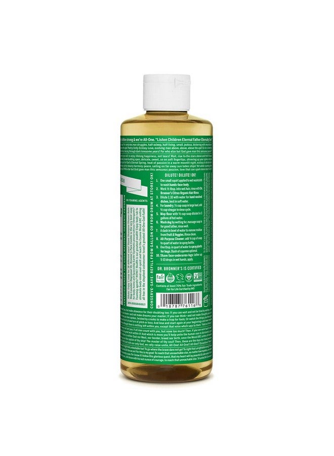 Dr. Bronner's - Pure-Castile Liquid Soap (Almond, 16 ounce, 2-Pack) - Made with Organic Oils, 18-in-1 Uses: Face, Body, Hair, Laundry, Pets and Dishes, Concentrated, Vegan, Non-GMO - Image 2