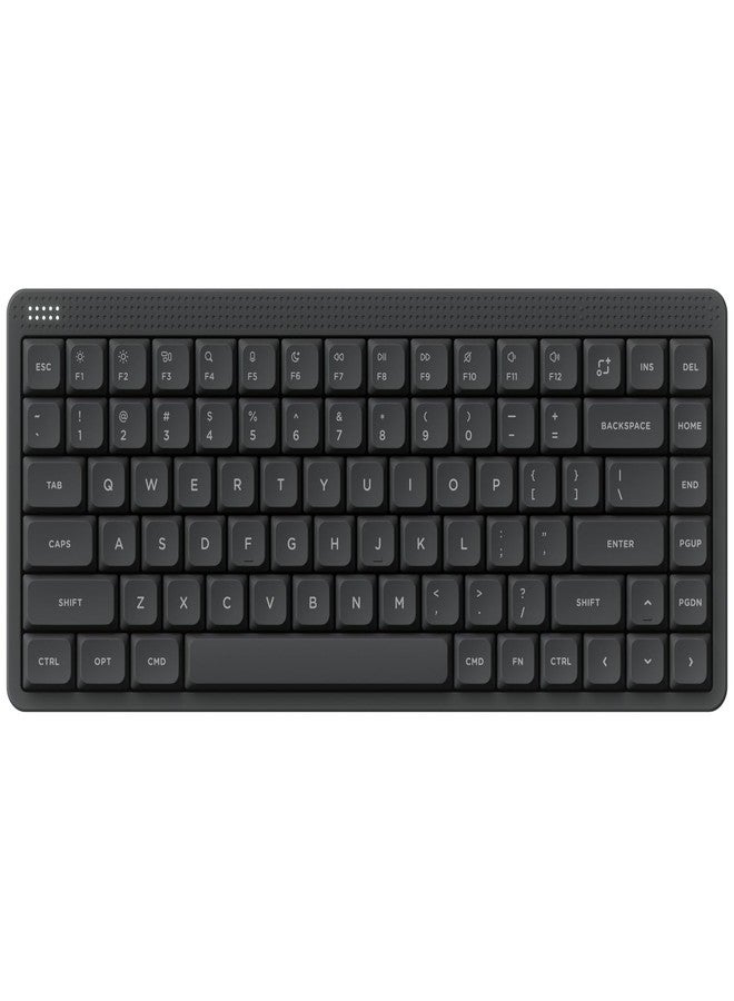 NuPhy Node75 Wireless Mechanical Keyboard, 75% Hot Swappable Custom Low Profile Keyboard, 84 keys Computer Gaming Keyboards, Supports Touch Gestures, PBT Keycaps, RGB Backlit, Bluetooth/2.4GHz/USB-C - Image 1