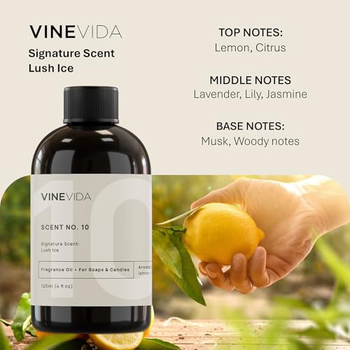VINEVIDA Lush Ice - 4oz Fragrance Oil for Candle Making - Natural Candle Scents - Made in USA - Image 2