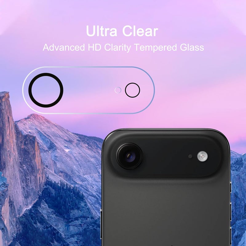 Ailun 3 Pack Screen Protector for iPhone Air [6.5 inch] + 3 Pack Camera Lens Protector with Installation Frame,Dynamic Island Compatible,Case Friendly [Not for iPhone 17/17 Pro/17 Pro Max] - Image 3