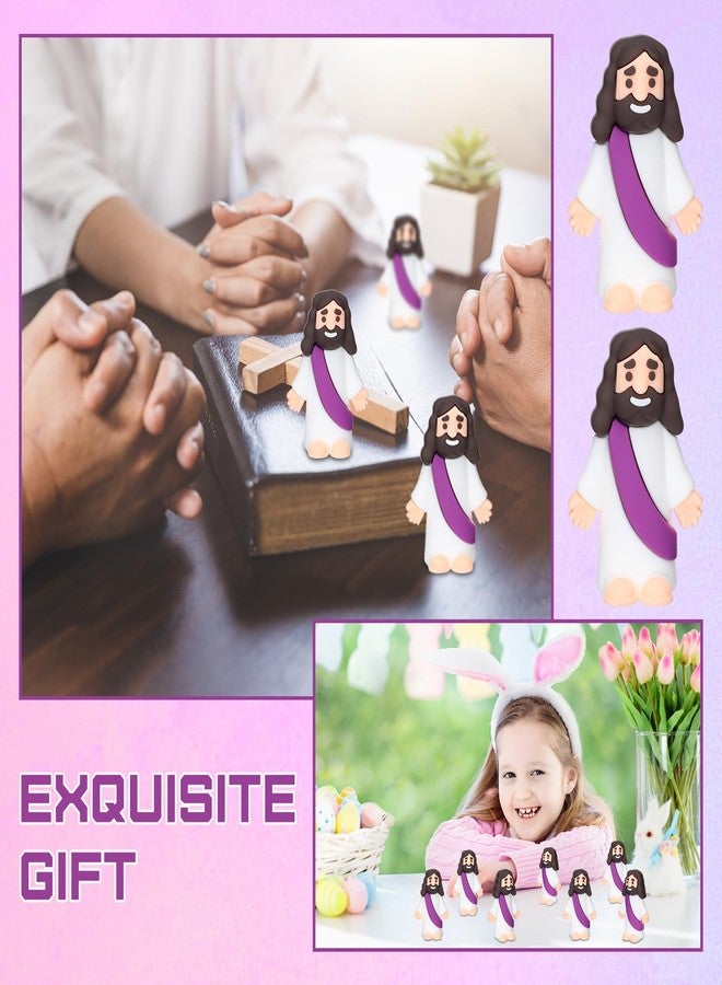 Barydat 3.2 Inch Large Jesus Figures Bulk Jesus Figurine Toys for Hide and Seek Classic Christ Savior Doll Religious Party Favors for Easter Egg Stuffers Sunday School Baptism Gifts(20 Pcs) - Image 4