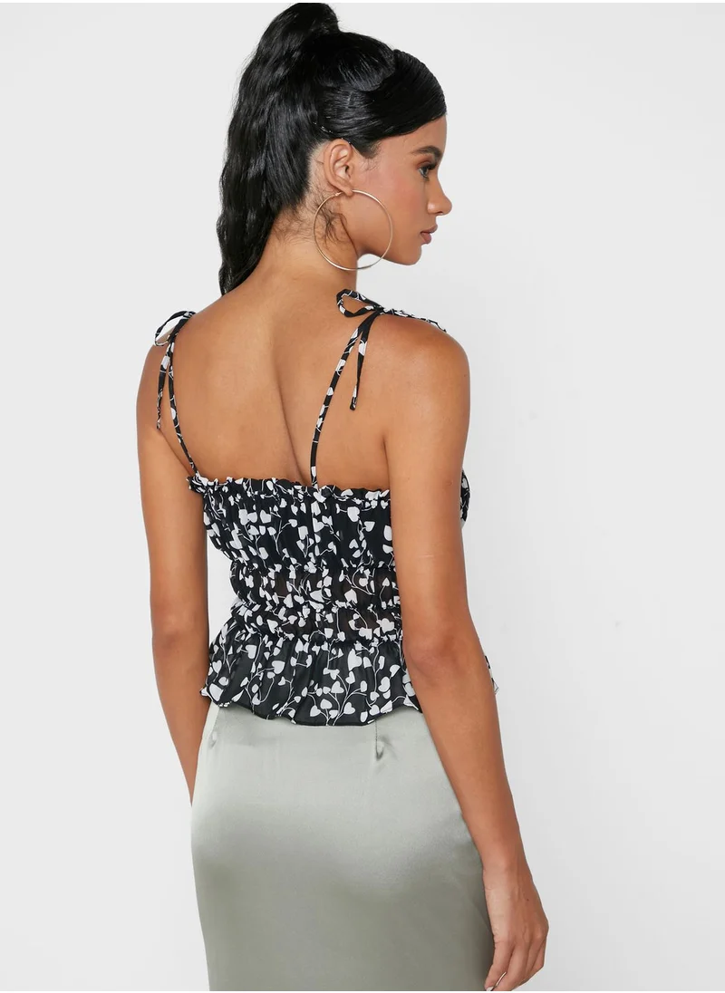 Missguided Printed Cami Top