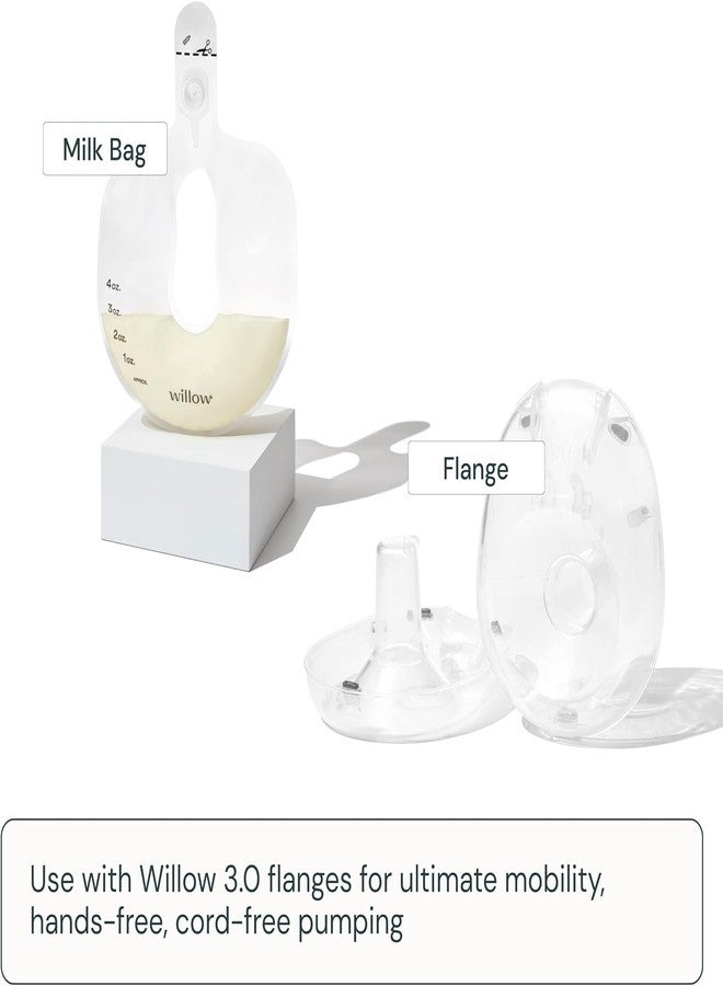 ويلو - أكياس حليب ثدي مانعة للانسكاب بمضخة 360 درجة - 24 كيسًا - سعة 4 أونصات لكل كيس تخزين ذاتي الإغلاق - متوافقة مع مضخات الثدي ويلو 360 أو 3.0 القابلة للارتداء بدون استخدام اليدين - Image 3