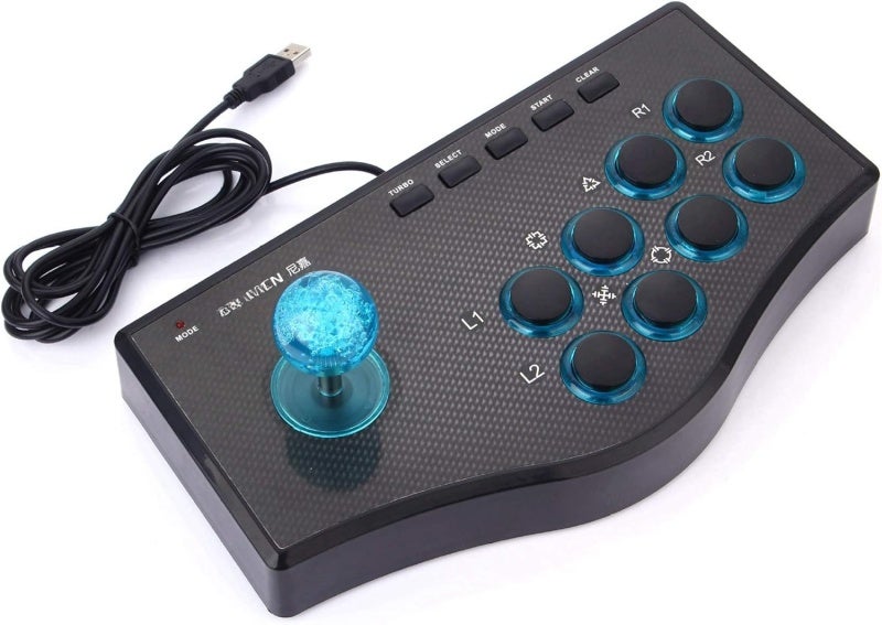 Wired Gamepad: USB 2.0 ABS Black - PS/Android/PS3/PC Compatible, Turbo & LED Mode, 4 Axes 8 Directions Analog Buttons for PC Gaming & Android Devices - Image 4