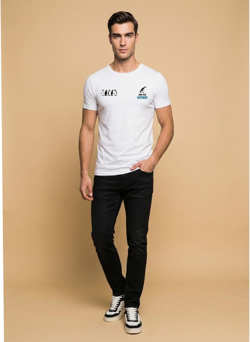 نوبيرو Nobero Regular Fit Printed T-shirt for Men - Image 3