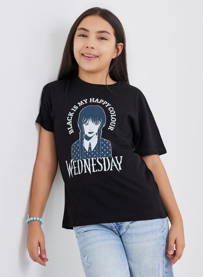 Styli Graphic Print Short Sleeve T-Shirt - Image 1