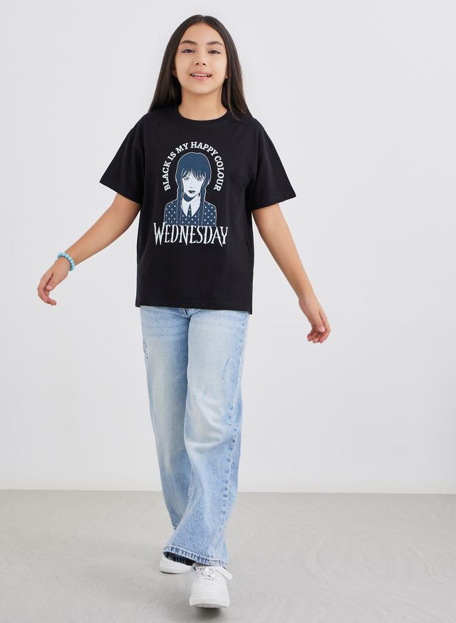 Styli Graphic Print Short Sleeve T-Shirt - Image 2