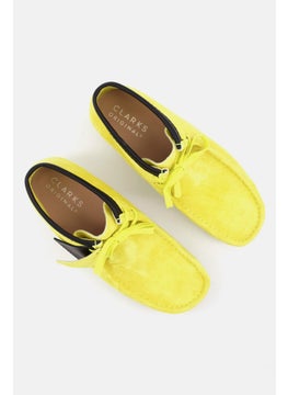 clarks Men Standard Wallabee Ankle Boots Yellow  - Image 4