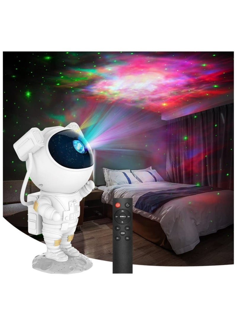 Generic - Kids Star Projector Night Light – Astronaut LED Projection Lamp with Timer, Remote Control, and 360° Adjustable Head Angle - Image 1