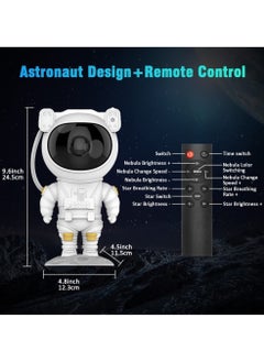 Generic Kids Star Projector Night Light – Astronaut LED Projection Lamp with Timer, Remote Control, and 360° Adjustable Head Angle  - Image 5