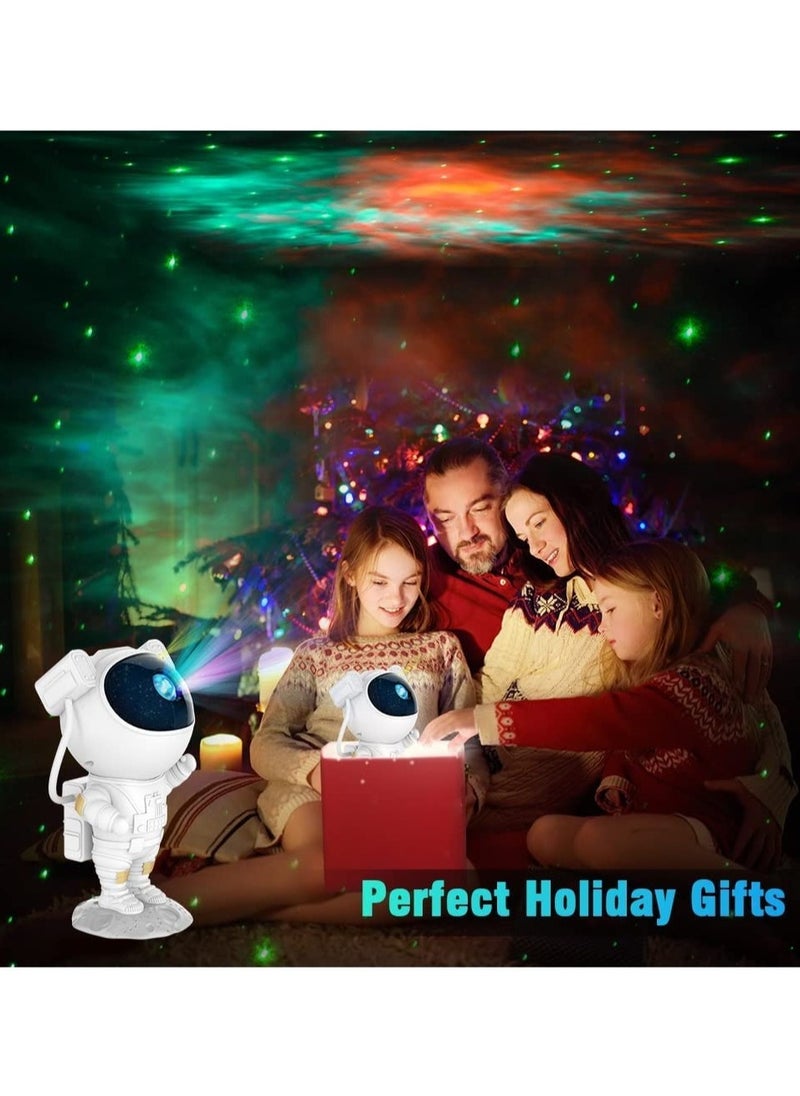 Generic - Kids Star Projector Night Light – Astronaut LED Projection Lamp with Timer, Remote Control, and 360° Adjustable Head Angle - Image 1