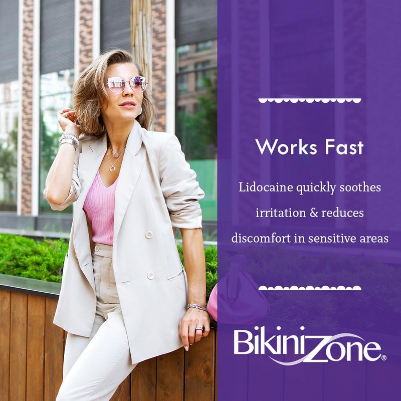 Bikini Zone Medicated After Shave CrÃ¨me with Soothing Lidocaine, 1 Oz, 2 Pack - Image 4