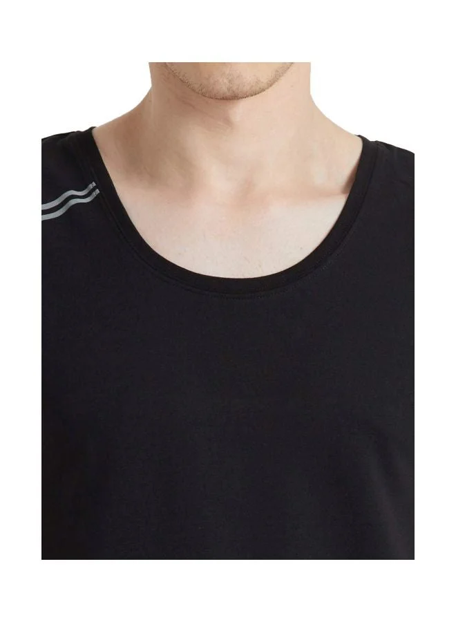 Jockey black Men Round Neck Tank Top MV06 for Men | Best Price UAE