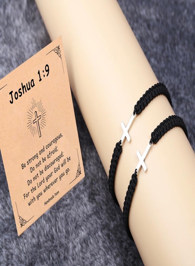 Korotho Bible Verse Bracelets for Men, Women & Teens - Faith Bracelet Scripture Quotes Bracelet Christian Religious Gifts for Birthday, Christmas, Communion - Joshua 1:9 - Image 5