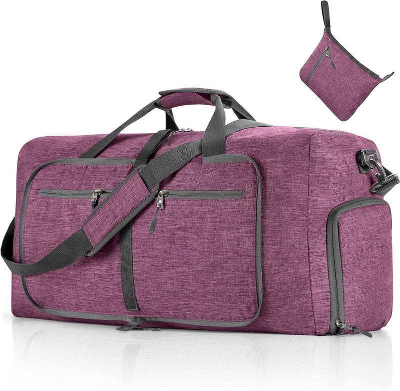 Vomgomfom Travel Duffle Bag for Men, 65L Foldable Travel Duffel Bag with Shoes Compartment Overnight Bag for Men Women Waterproof & Tear Resistant - Image 1