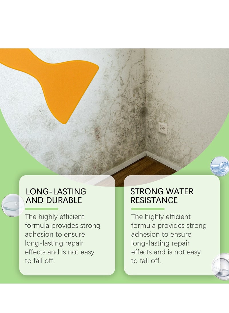 Jakehoe Wall Repair, Wall Repair Agent Kit with Pointed Nozzle, White Gypsum Wall Filler Patch for Repairing Cracks, Holes, Peeling, Graffiti - Image 2