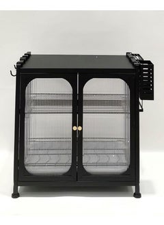 Living Modern Kitchen Storage Rack Cabinet with 2 Storage Shelf Shelves 45*28*43cm 