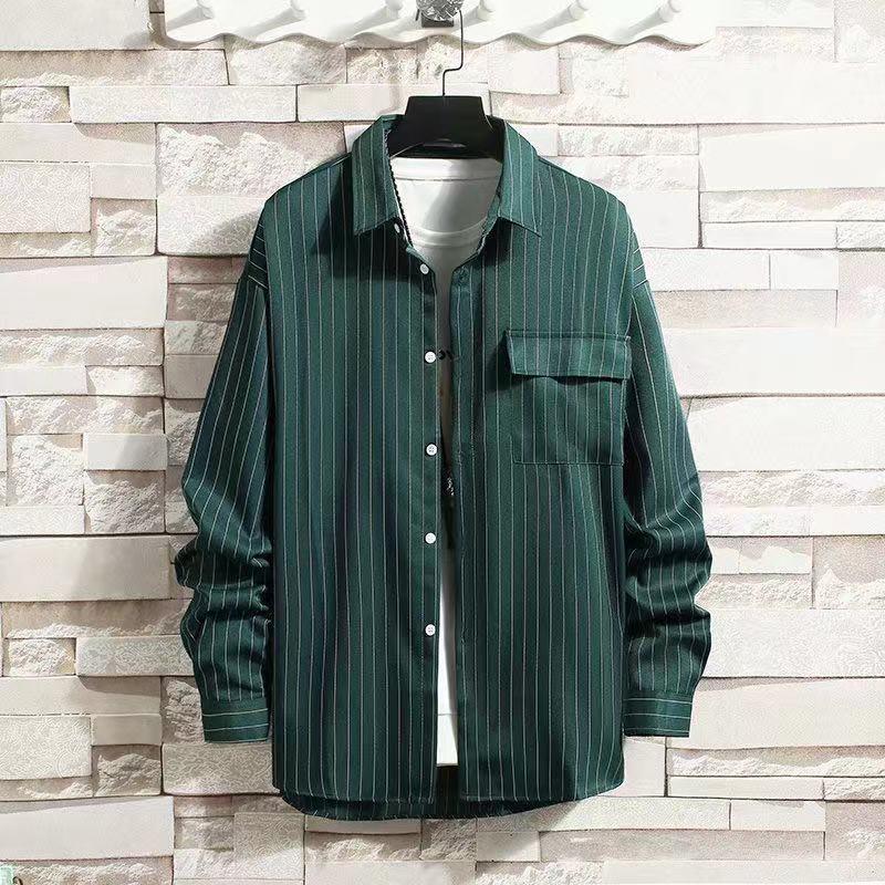 Men'S And Women'S Long-Sleeved Couples Retro Plaid All-Season Students Korean Style Trendy Versatile Shirts New Shirts Loose Hong Kong Style - Image 3