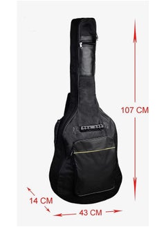 ALAYSTAR New Premium Black Full Padded Waterproof Classical Acoustic Guitar Bag Holder – Heavy Duty Full Size Protective Foam Padded Back Case For Acoustic, Classical And Electrical Guitars  - Image 2
