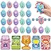 Gocozer Valentines Day Cards for Kids School 30 Pack Rock Paper Scissors Spinner Eggs Toys With Keychain Valentines Greeting Cards Classroom Exchange Valentines Gifts Bulk Set for School Party - Image 2