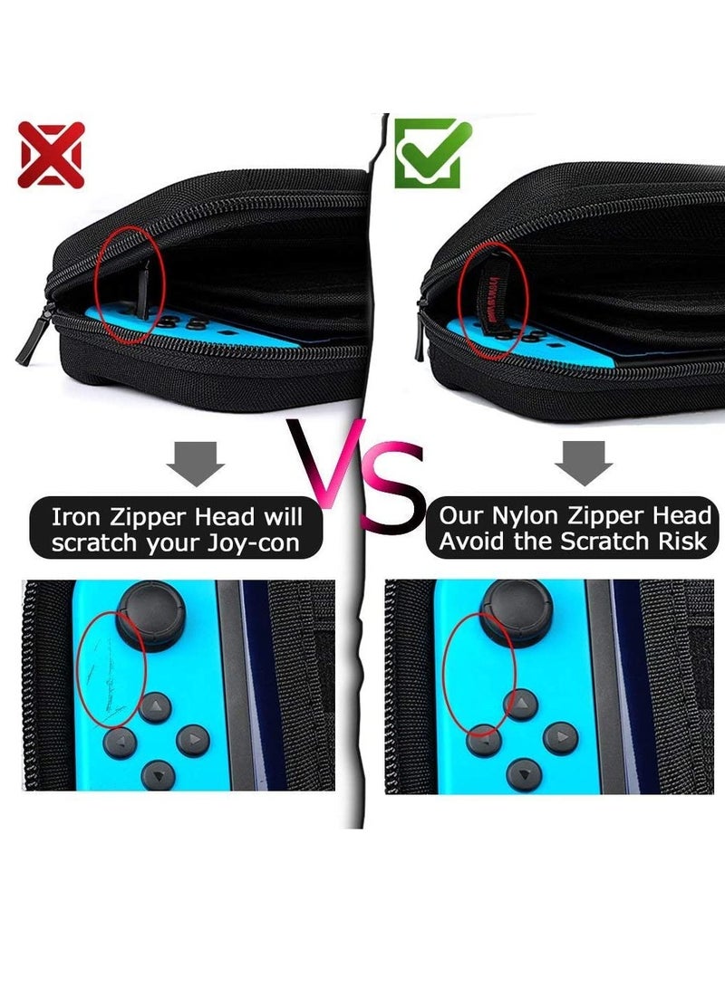 SYOSI Switch Carrying Case for Nintendo Switch With 20 Games Cartridges Protective Hard Shell Travel Carrying Case Pouch for Nintendo Switch Console Accessories - Image 5