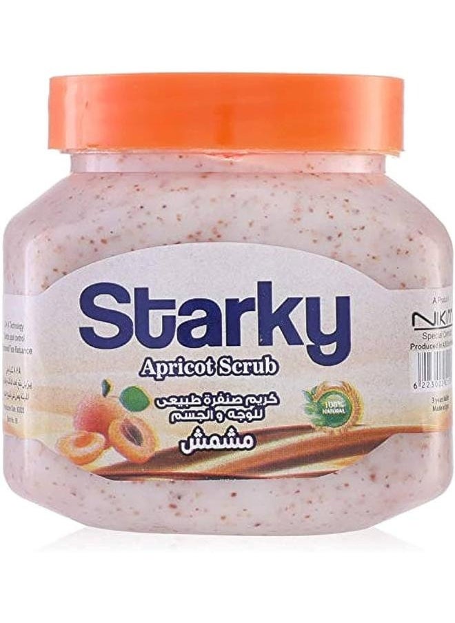Starky Natural Scrub Cream With Apricot For Face And Body 300 ml 