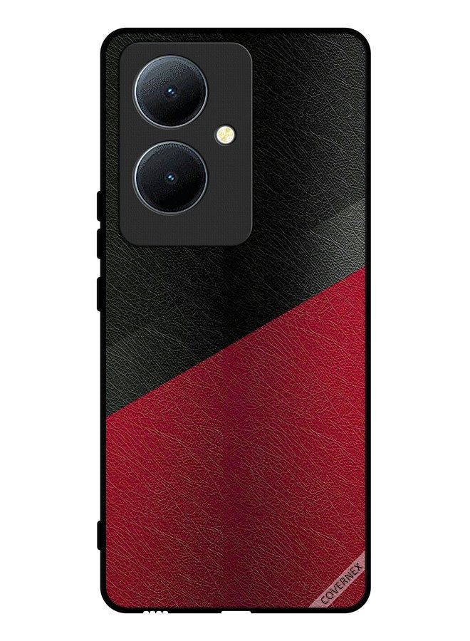 Covernex Protective Case Cover For Vivo Y78 5G Leather Pattern - Image 1