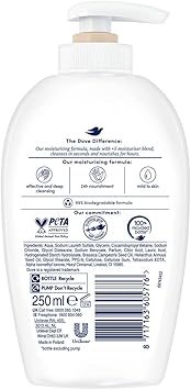 Dove 6x of 250ml Dove Fine Silk Caring Hand Wash for Moisturised and Protected Hands - Image 3
