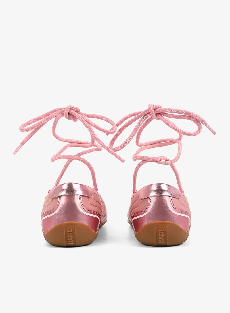 Karl Lagerfeld Altia Long Lace Ballerinas