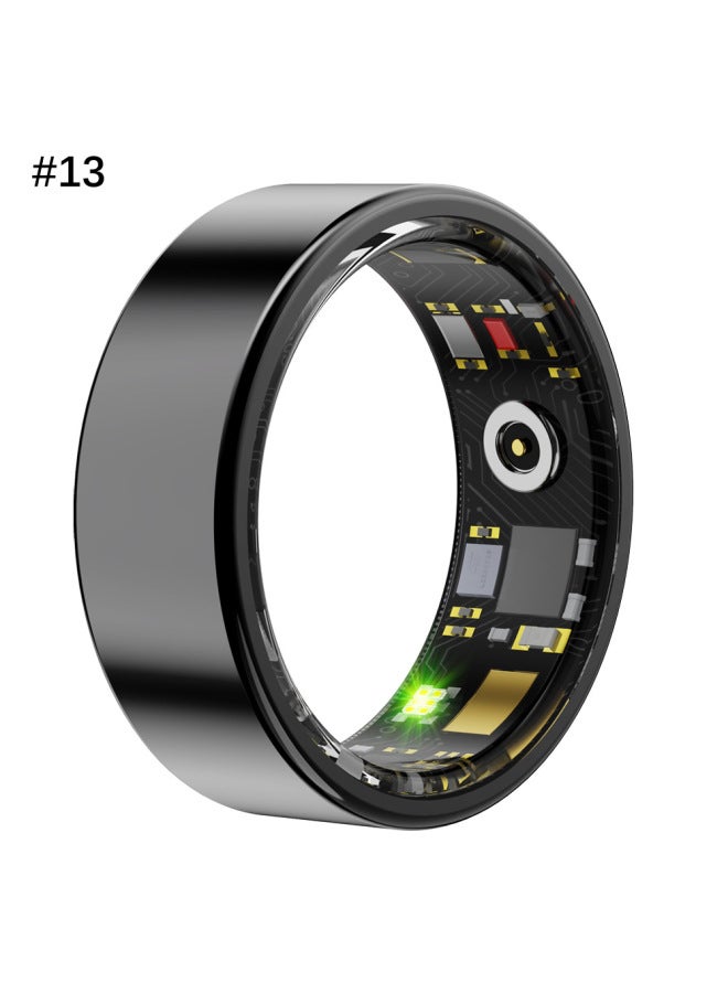 حقن الغراء الذكية الصحة الذكية الدائري معدل ضربات القلب النوم مقاوم للماء الرياضة الذكية الدائري الذكية الدائري-اللون: صندوق شحن أسود #13 - Image 1