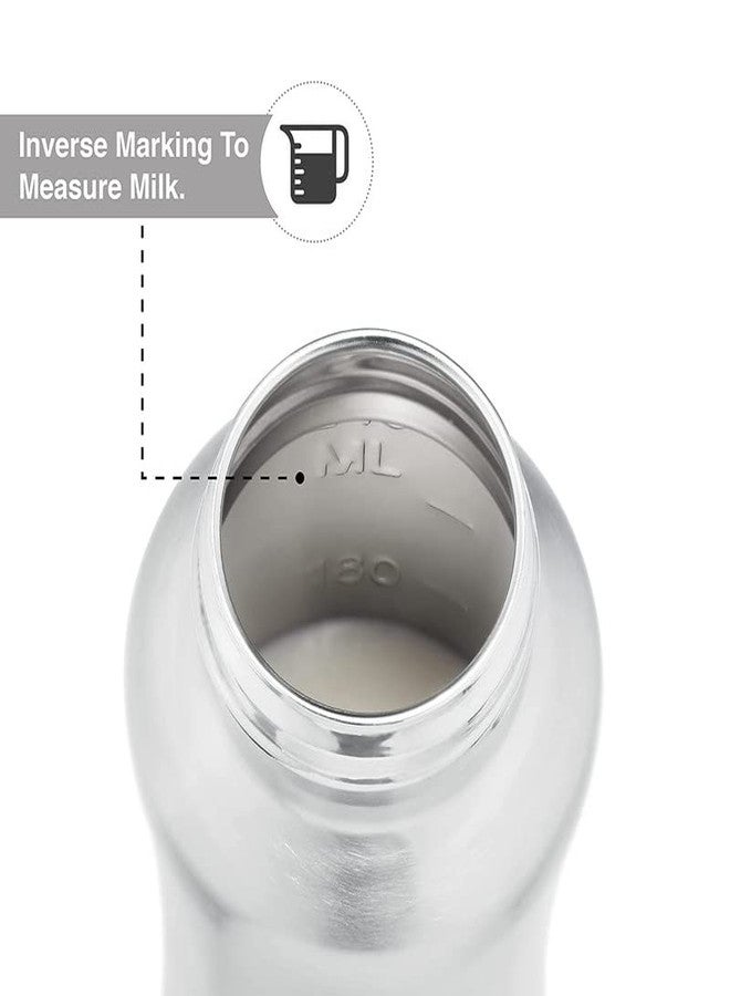 RB POINT Pack Of 2 Stainless Steel Baby Feeding Bottle,Milk Feeding,Water Feeding 240 Ml Easy To Hold Bottle For Kids Babies Light Weight - Image 3