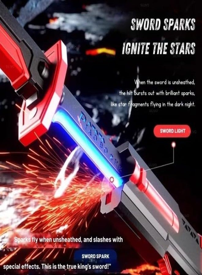 LED Light Up Katana Sword with Sound & Smoke Effects – 7 Color Changing Samurai Cosplay Sword for Kids & Adults (Rechargeable) - Image 2