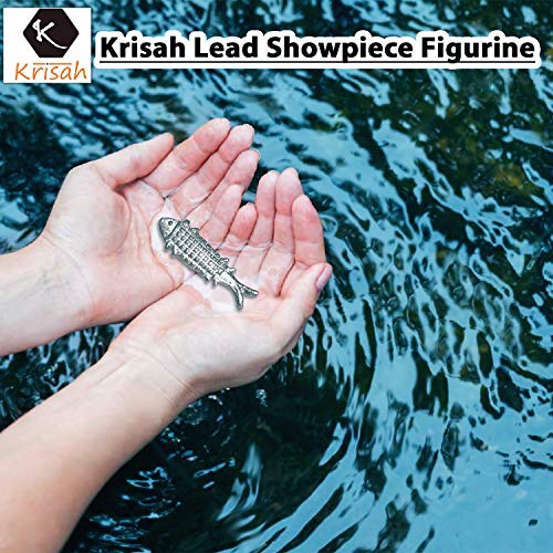 Krisah 31 pcs Fish Figurines Ranga Remedy Patri Dosh Removal Lead Grey - Image 4