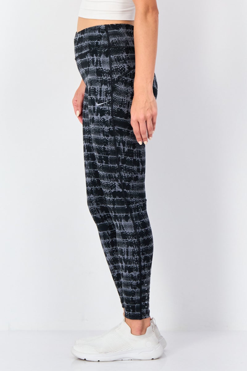 Nike Women Sportswear Fit Allover Print Running Tights, Multicolor - Image 3