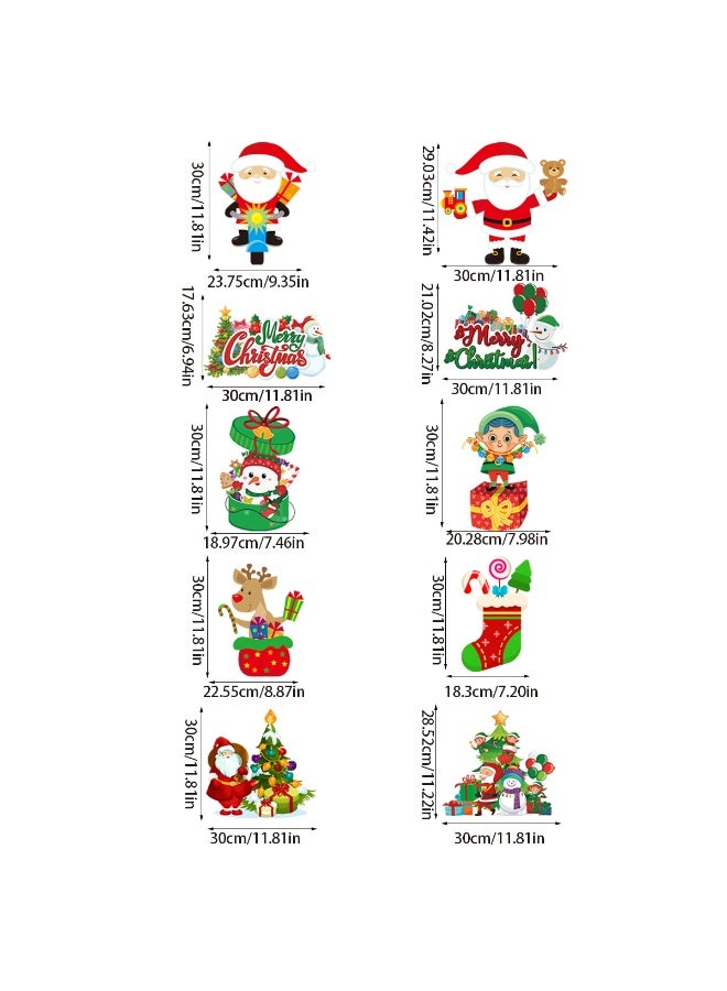 hristmas Porch Sign Banner, Door Hanging Merry Chirstmas Banners, Front Door Welcome Banner for Christmas Party Decorations - Image 2